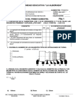 Examen de 1er Quimestre 5to