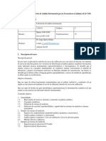 Planeación Del Curso Laboratorio de Análisis Instrumental para La Licenciatura en Química de La UAM