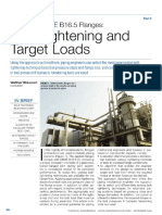 Standards ASME B16.5 Flanges - Bolt Tightening and Target Loads PDF