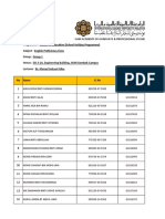 English Workshop - Name List