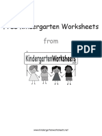 Free Kindergarten Worksheets