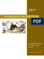 Ingredientes en La Pasteleria - Alejandro Isabel y Pol