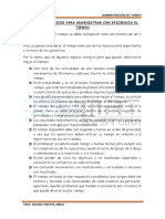 Iii. Principios Básicos para Administrar Con Eficiencia El Tiempo