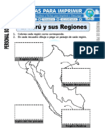 Ficha de El Perú y Sus Regiones para Primero de Primaria