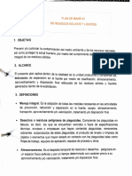 Plan de Manejo de Residuos Sólidos y Líquidos. Bpa