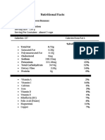 Green Bananas Nutritional Facts