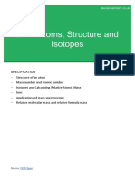 01 Atoms, Structures and Isotopes