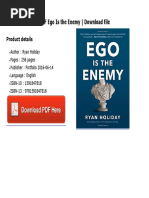 Ego Is The Enemy