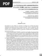 Contratacion Administrativa y La Ley 19886 Mendoza y Lara