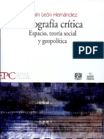 Efraín León Hernández - Geografía Crítica - Espacio, Teoría Social y Geopolítica