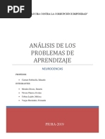 Análisis Problemas de Aprendizaje