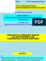 Tindakan K3 Dalam Pengendalian Pencemaran Udara Dari Emisi