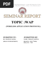 Topic:Wap: (Wireless Application Protocol)