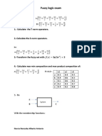 Fuzzylogic Exam