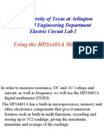 The University of Texas at Arlington Electrical Engineering Department Electric Circuit Lab I