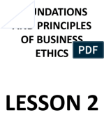 Foundations and Principles of Business Ethics - Lesson2to5 PDF