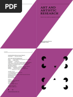 Art and Artistic Research. Corina Caduff - Fiona Siegenthaler PDF