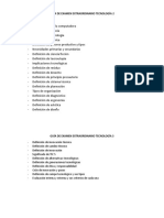 Guía de Examen Extraordinario Tecnología 3