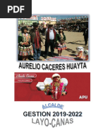 Plan de Gobierno Municipalidad Distrital de Layo 2018-2022