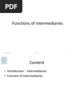 Functions of Intermediaries