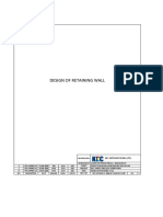 Design Report of Retaining Wall