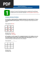 Punnett Square Problem Solving