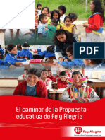 El Caminar de La Propuesta Educativa FE Y ALEGRIA