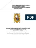 Unmsm - Guia para Elaboración de Tesis - 2018