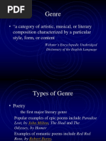 Genre and Elements PDF