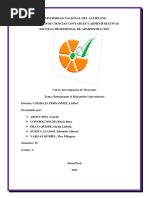 Informe de El Rinconcito Universitario