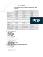 Ratio Analysis Problems