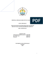 Proposal - Rancang Bangun Sistem Pengujian Air Minum Menggunakan Sensor PH Berbasis Arduino PDF