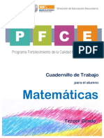 Cuadernillo de Trabajo para El Alumno Tercero PLANEA 2017-2018