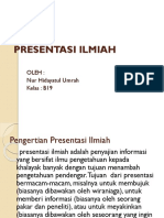 Presentasi Ilmiah