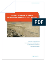 Informe de Salida de Campo Del Curso de Ingenieria Ambiental