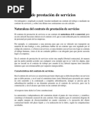 Contrato de Prestación de Servicios