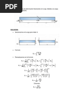 Determine La Energía de Deformación Flexionante en La Viga