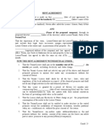 Format - Rent Agreement - New