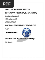 Football Project File Class 12 Physical Education