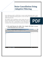 Adaptive Noise Cancellation Using RLS Adaptive Filtering