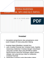 Cash Flow, NPV and B