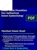 STUDY & Disain Penelitian Dalam Epidemiologi