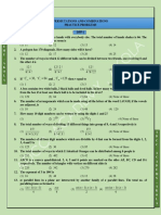 Permutations and Combinations - Assignment