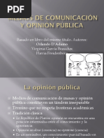 Medios de Comunicación y Opinión Pública