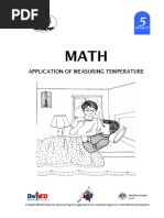 Math 5 DLP 57 - Application of Measuring Temperature