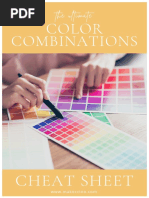 Ultimate Color Combination Cheat Sheet