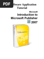 Software Application Tutorial Introduction To Microsoft Publisher 2007