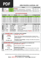 Training Calendar - Apr 2019 - R1