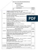 Eco Split Up Syllabus 2018 - 19 CLASS XI