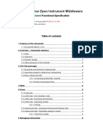 Froid Open Instrument Server Functional Speculations